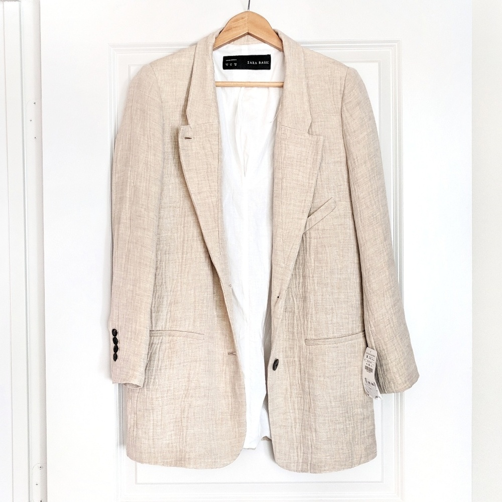 COPY - Zara linen oversized jacket